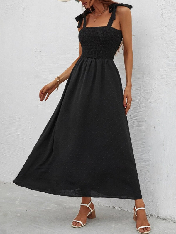 Sexy Slim Dress Sleeveless Sling Print Temperament Women's Long Dress - Stormyjay