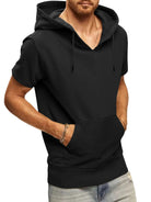 Men's knitted all-match casual hooded short-sleeved T-shirt - Stormyjay