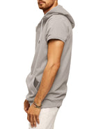 Men's knitted all-match casual hooded short-sleeved T-shirt - Stormyjay