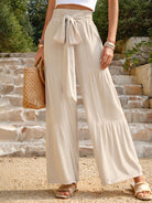 New summer loose casual wide-leg solid color trousers - Stormyjay