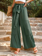 New summer loose casual wide-leg solid color trousers - Stormyjay