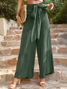 New summer loose casual wide-leg solid color trousers - Stormyjay