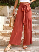 New summer loose casual wide-leg solid color trousers - Stormyjay