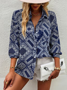 New Four Seasons Casual Print Long Sleeve Shirt - Stormyjay