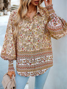 Women's Printed Vacation Casual Long Sleeve Top - Stormyjay