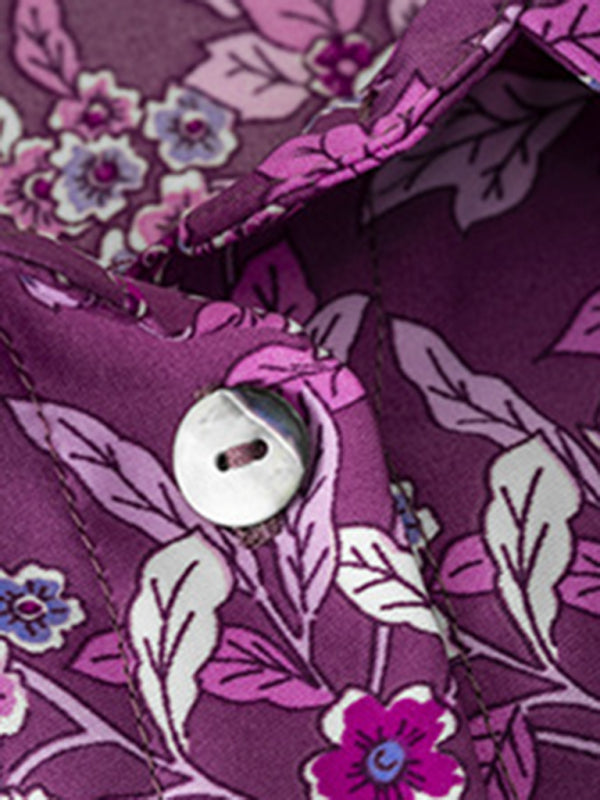 Women's Printed Vacation Casual Long Sleeve Top - Stormyjay