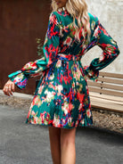 printed dress temperament elegant dress - Stormyjay