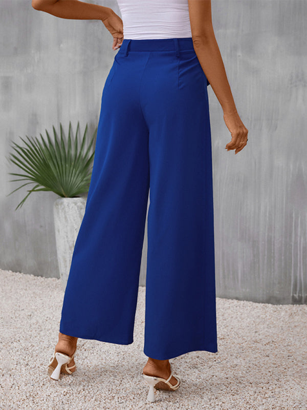 New slim fit blue wide-leg trousers - Stormyjay