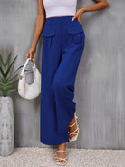 New slim fit blue wide-leg trousers - Stormyjay