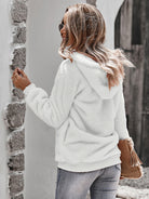 Fur coat warm loose solid color sweater leisure style - Stormyjay
