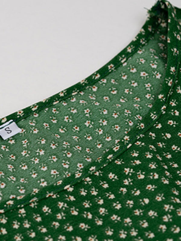 Relaxed Loose Resort Print Layered Dress - Stormyjay