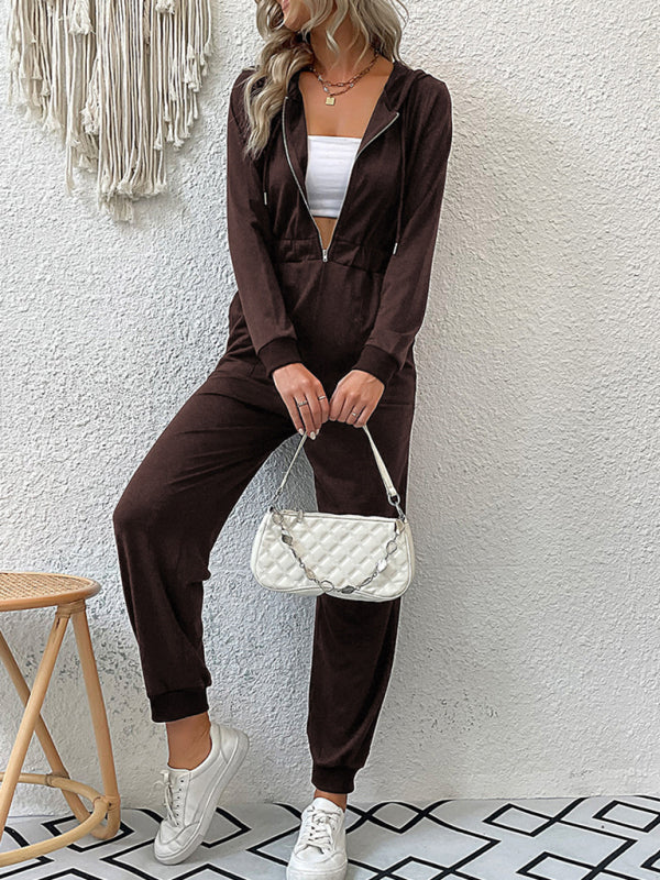 New women's solid color workwear casual jumpsuit - Stormyjay