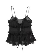 Women's Sheer Layered Embellished Camisole Top Camisole - Stormyjay