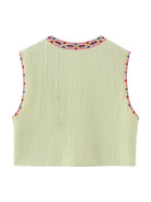 New Ladies Fashion Embroidered Cardigan Vest Vest - Stormyjay