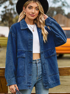 New all-match slim retro classic loose denim casual jacket top - Stormyjay