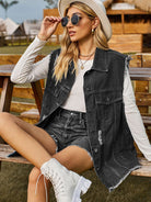 New denim vest vest summer fashion trend denim sleeveless vest - Stormyjay