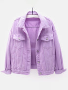 Women's New Colorful Large Size Denim Jacket - Stormyjay