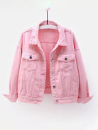 Women's New Colorful Large Size Denim Jacket - Stormyjay