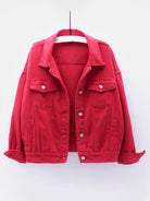 Women's New Colorful Large Size Denim Jacket - Stormyjay