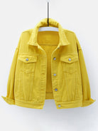 Women's New Colorful Large Size Denim Jacket - Stormyjay