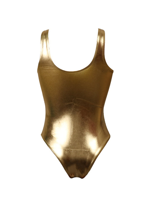 New Reflective Gold and Silver One-Piece and Two-Piece Swimsuits - Stormyjay