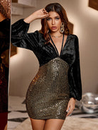 Women's Elegant and sexy Shiny party cocktail dress - Stormyjay