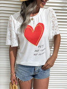 New Fashion Women's Valentine's Day Clothing Printed Short Sleeve T-Shirt - Stormyjay