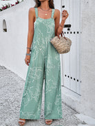 Feminine Elegant Abstract Print Jumpsuit Overalls - Stormyjay