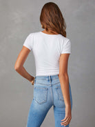 Women's new style simple ripped light color casual jeans - Stormyjay