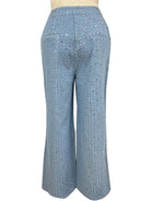 Women's Casual Sequined Denim Straight Pants - Stormyjay