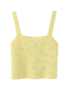 Women's pearl embellished knitted top - Stormyjay