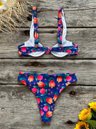 Women's new sexy low waist printed beach bikini set - Stormyjay