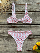 Women's new sexy low waist printed beach bikini set - Stormyjay