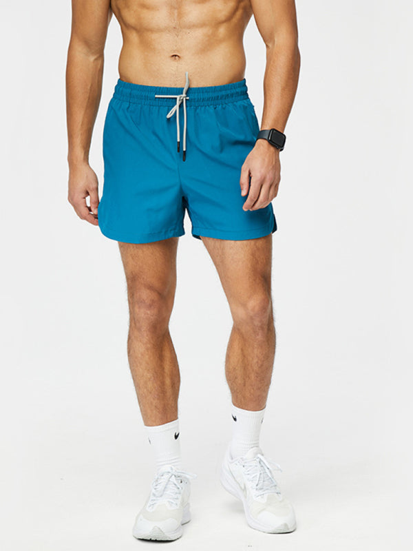 Men's breathable loose version quick-drying running training three-quarter shorts - Stormyjay