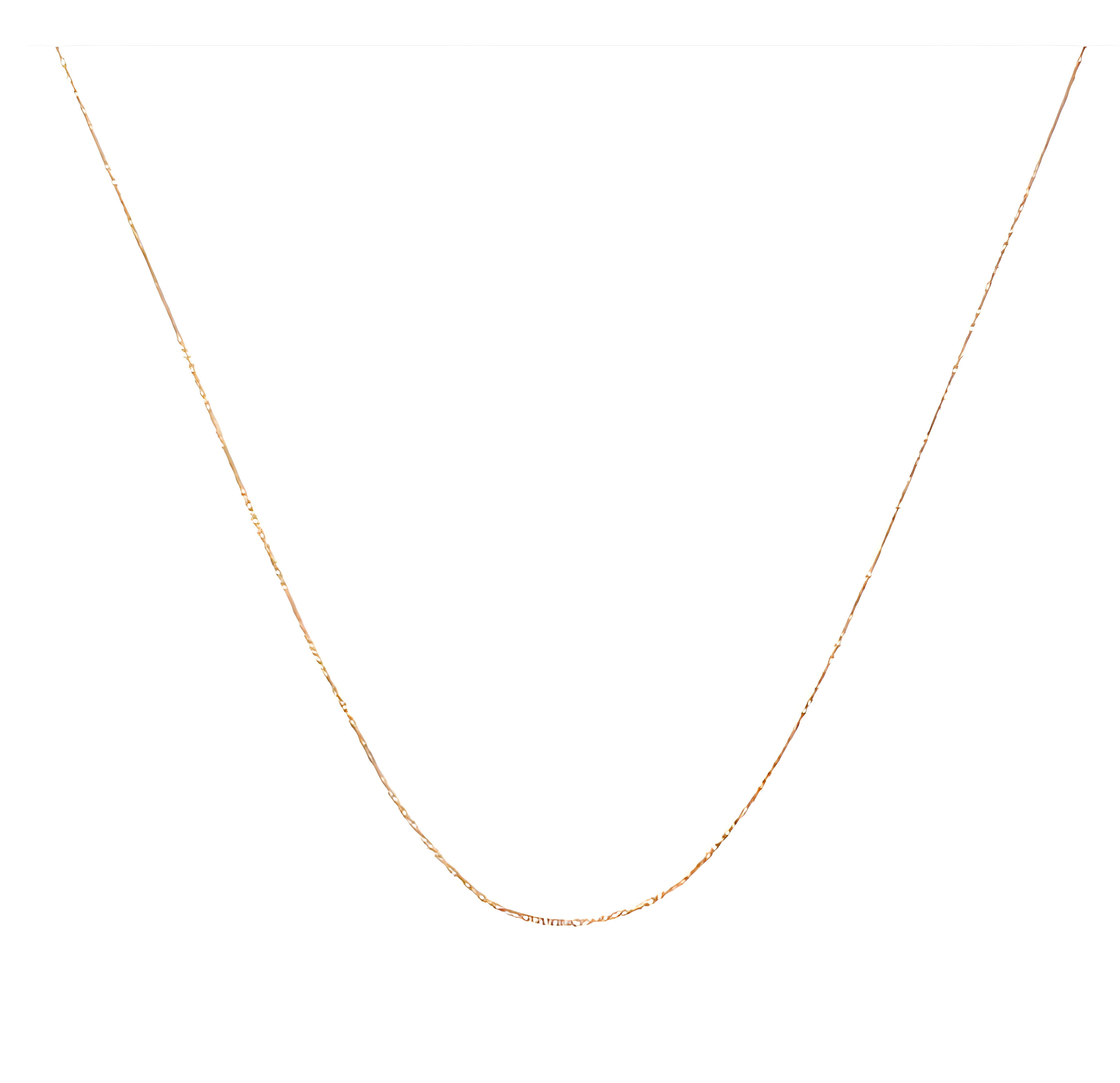 10K Gold 0.5 mm Slender & Dainty Fine Rope Chain Necklace - Stormyjay