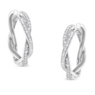 Sterling-Silver Diamond Hoop Earring (0.75 cttw, I-J Color, I2-I3 Clarity) - Stormyjay