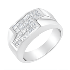 14KT White Gold Diamond Cluster Ring (1 3/4 cttw, G-H Color, VS2-SI1 Clarity) - Stormyjay