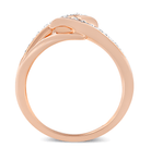 10K Rose Gold 1/2 Cttw Round-Cut Diamond Intertwined Multi-Loop Cocktail Ring (I-J Color, I1-I2 Clarity) - Stormyjay