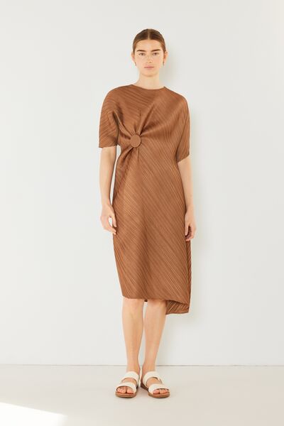 Marina West Swim Pleated Dolman Sleeve Dress - Stormyjay