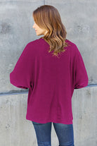 Double Take Full Size Round Neck Long Sleeve T-Shirt - Stormyjay