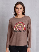 HAPPY VALENTINE'S DAY Round Neck Long Sleeve T-Shirt