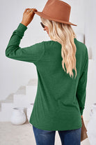 Notched Long Sleeve T-Shirt - Stormyjay