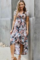 Heimish Give Me Roses Full Size Floral Maxi Wrap Dress - Stormyjay