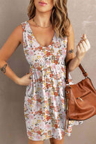 Printed Button Down Sleeveless Magic Dress - Stormyjay