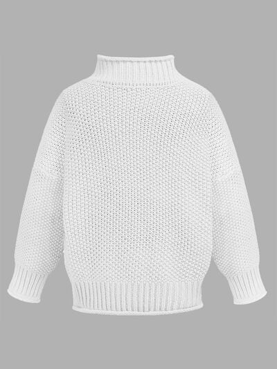 Turtleneck Long Sleeve Sweater - Stormyjay