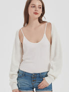 Open Front Long Sleeve Cardigan - Stormyjay