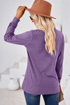 Notched Long Sleeve T-Shirt - Stormyjay