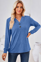 Notched Long Sleeve T-Shirt - Stormyjay