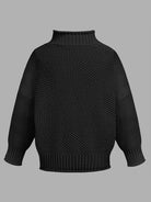 Turtleneck Long Sleeve Sweater - Stormyjay