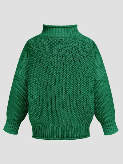 Turtleneck Long Sleeve Sweater - Stormyjay